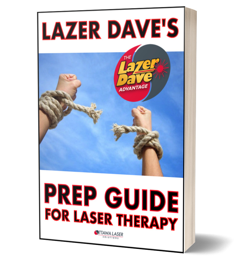 Lazer Dave's Prep Guide For Clinical Laser Therapy contains valuable tips and suggestions on how to boost the results of your laser therapy quit program investment.
